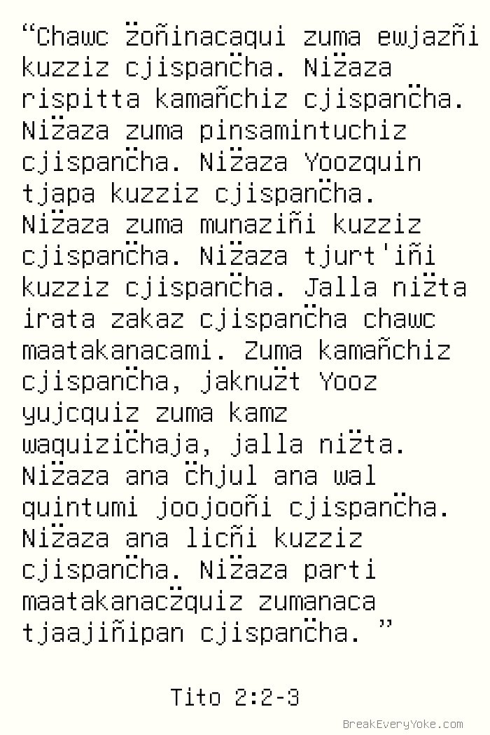 Tito 2 2 3 Ew Testamento Chipay Tawkquiztan